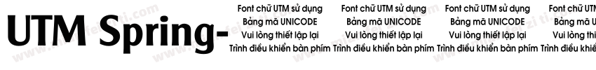UTM Spring字体转换